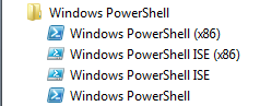 2 versions of PowerShell in Windows 7