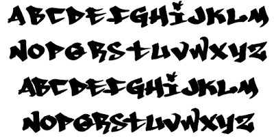 graffiti letter a-z,Graffiti Fonts