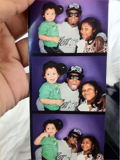 Foto do Lil Wayne na festa de aniversário da Bria