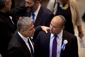 Photo of Yair Lapid with Naftali Bennett