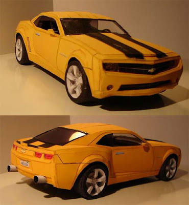  Photo on Papercraft Car Mode Based On The Car Used In The 2007 Transformers