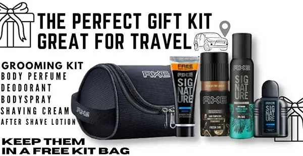 Axe Grooming kit Bag- Combo of 4 (Travel-Friendly)