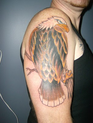 eagles tattoos. american flag eagle tattoo.