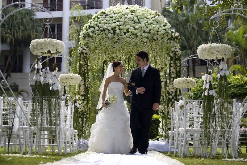 Garden wedding flowers