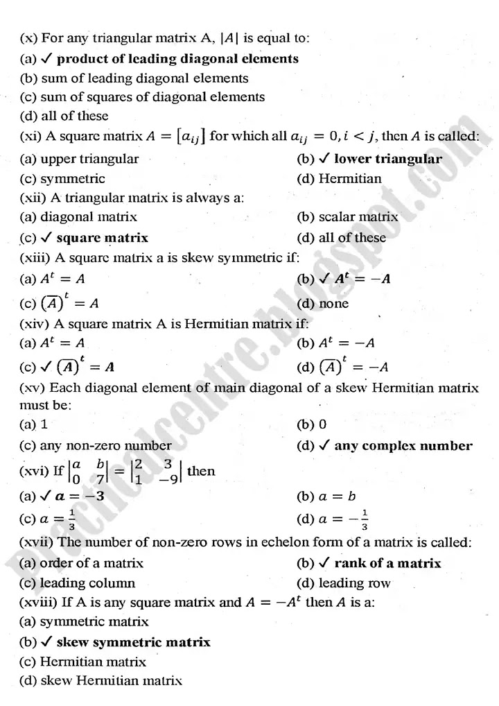 matrices-and-determinants-review-exercise-2-2