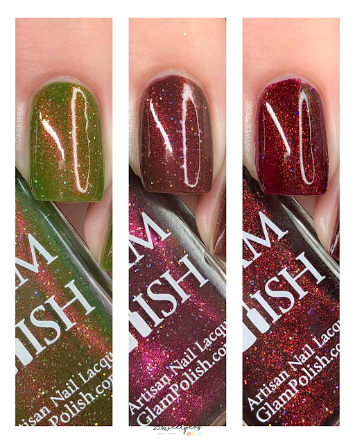 Glam Polish Firefly Trio Swatches 