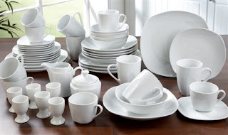 50-Piece Aspen Porcelain Dinner Set