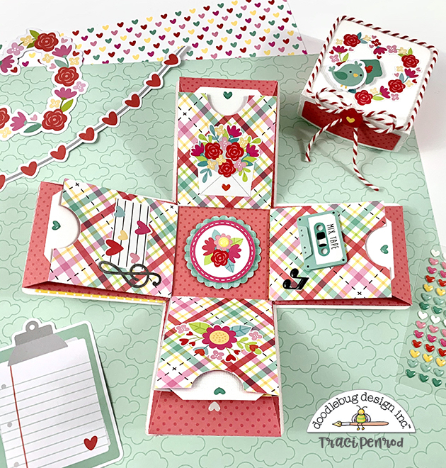 Love Notes Valentine's Day Pocket Explosion Box Tutorial