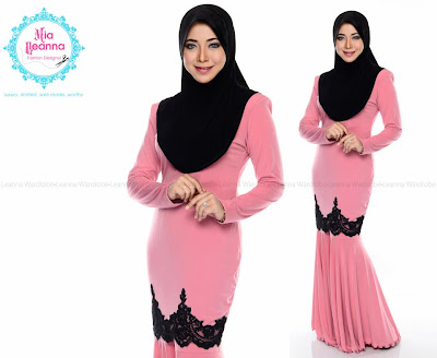 Kurung Modern Mermaid - Baby Pink