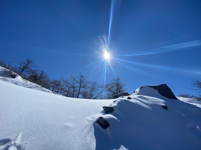 snowy hike to Kengamine