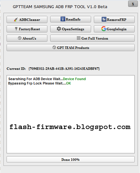 GPT Team Samsung Adb FRP Tool V1.0 Beta Free Download