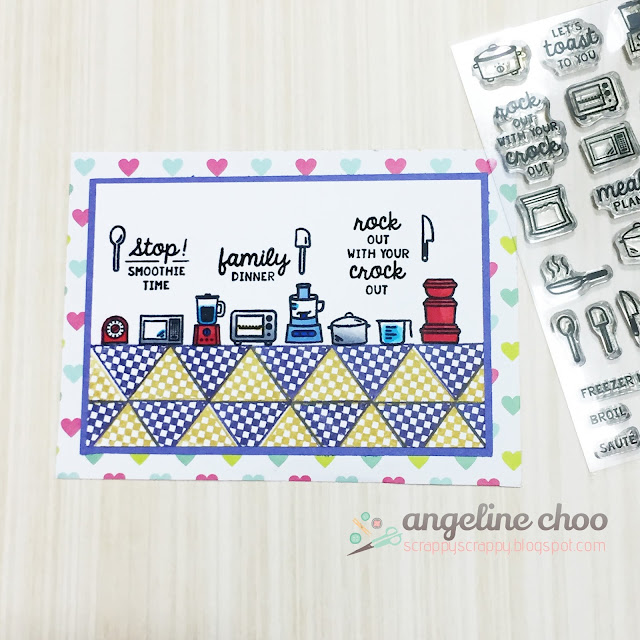 ScrappyScrappy: August NEW Release with Sweet Stamp Shop - Kitchen #scrappyscrappy #sweetstampshop #card #cardmaking #stamp #stamping #coloring #kitchen #copic #cooking #papercraft #planner