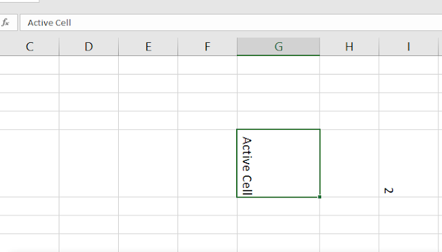 orientation in excel