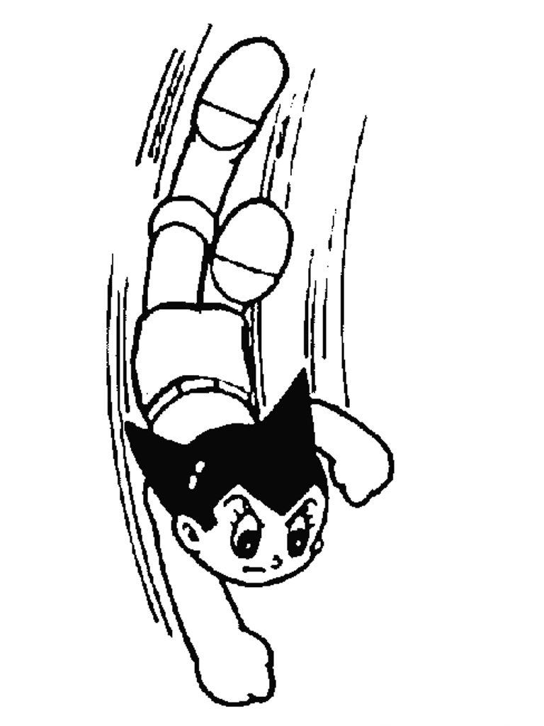 Astro Boy Coloring Sheet For Kids | Realistic Coloring Pages