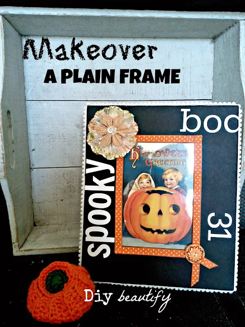 Easy vintage Halloween decor DIY