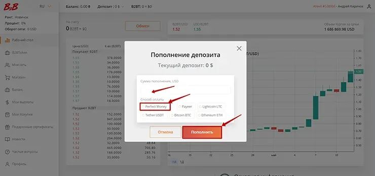 Инструкция по покупке B2B Token пункт 2