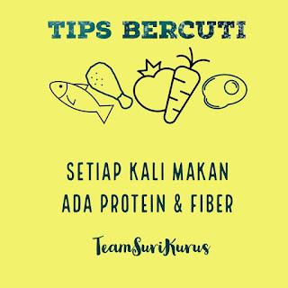 Tips Kurus Sewaktu Bercuti Herbalife #TeamSuriKurus