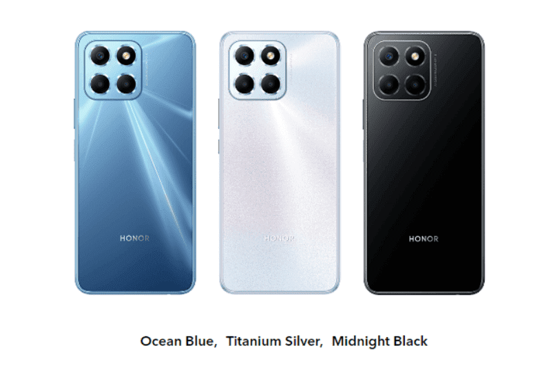 Here are the colors of the HONOR X6