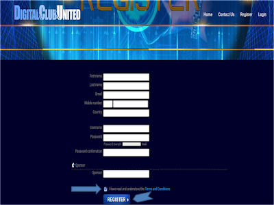 register page  open automatic  Digitalclubunited