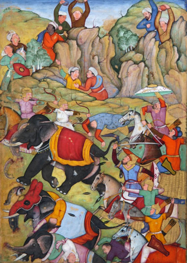Timur defeats the Sultan of Delhi