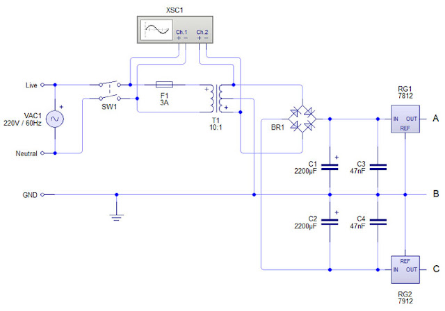 Rangkaian Power SUpply DC