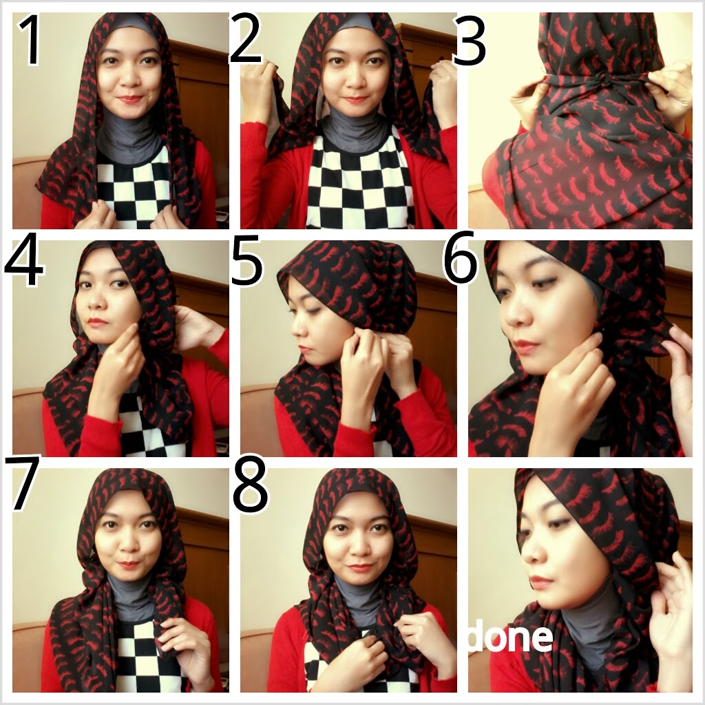 20 Gambar Lengkap Tutorial Hijab Pashmina Pemula Terbaru Tutorial