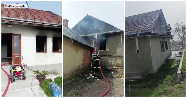 Incendiu la o locuință din Petia