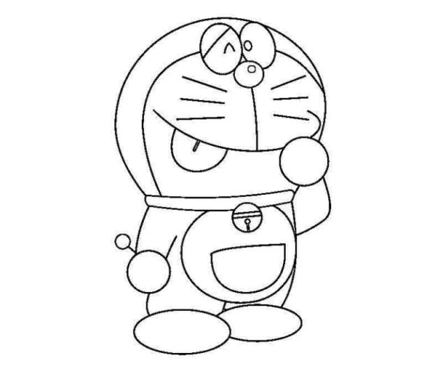 20 Sketsa Gambar Mewarnai Kartun Doraemon Terbaru 201608 Boneka Panda