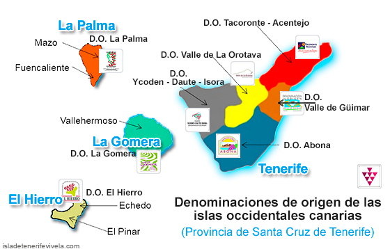 Denominaciones de origen de los vinos de Santa Cruz de Tenerife