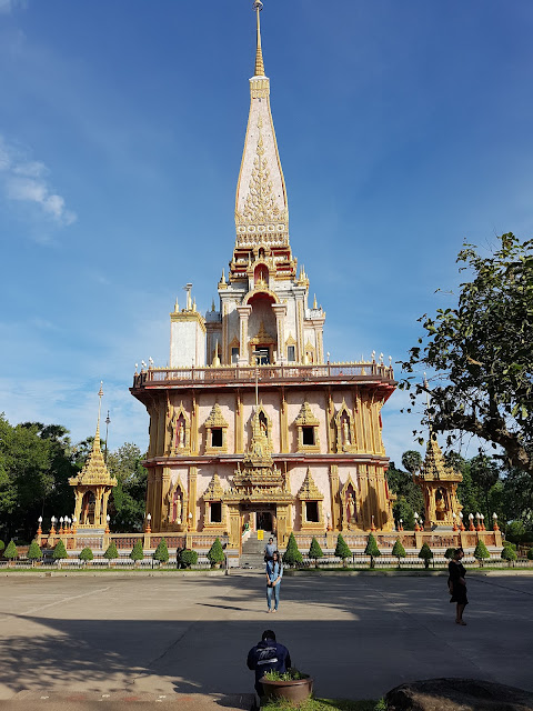 thailand, phuket, wat chalong, chedi