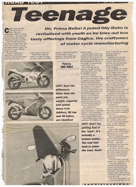 Cagiva Prima 50 Articles technical specs and free workshop manual