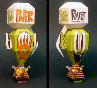 Ukuleliens Paper Toy