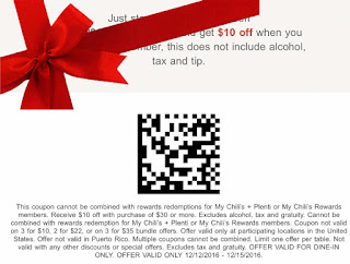 Free Printable Chili's Coupons