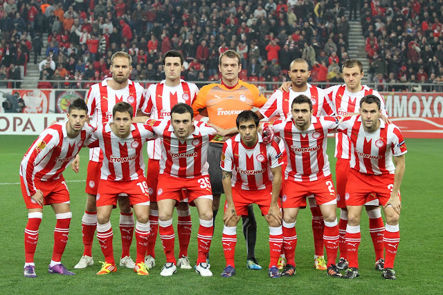 The Olympiacos team.