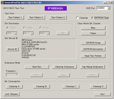 Cara me-Reset Printer Canon IP 1980 ~ tantoroni