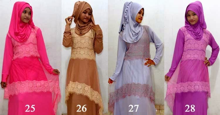 Gamis syar'i lyra virna plus jilbab hanna cantik