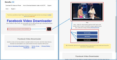 Cara download video facebook dengan SaveAs.co