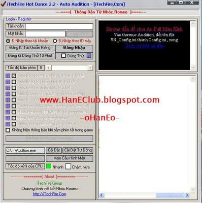 iTechFire Hot Dance 2.2, Auto Audition, Cheat PF Audition, Cheat PF Ayodance