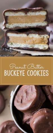 PEANUT BUTTER BUCKEYE COOKIES