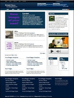 hybrid news blogger template