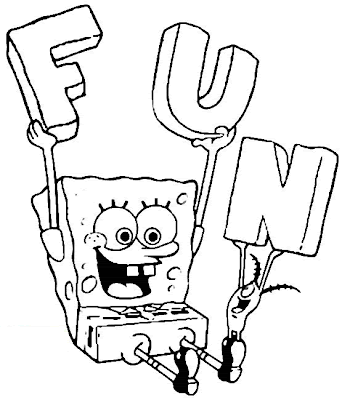  Coloring Pages on Coloring Pages   Spongebob Happy Fun    Disney Coloring Pages