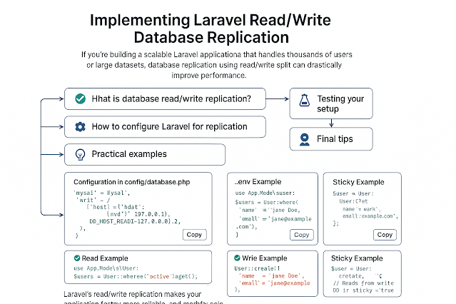 🚀 Laravel Read/Write Database Replication with Eloquent: Complete Guide