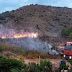 Incendio forestal afecta área protegida el Morro en Montecristi