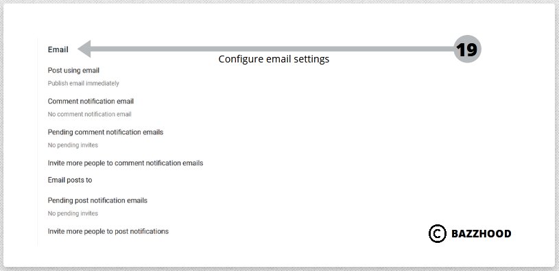 Blogger Email plantation setting