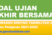 Soal Ujian Akhir Bersama (UAB) AQIDAH MDTA TP. 2021/2022