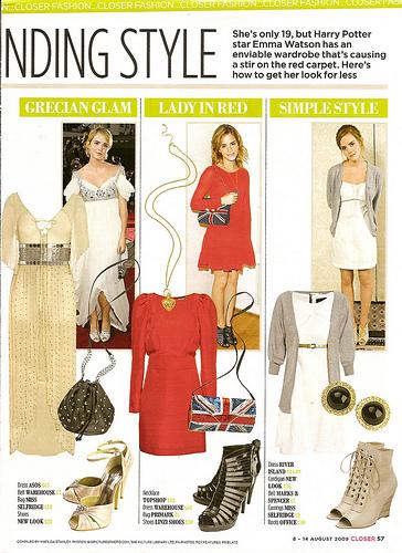 emma watson style magazine. emma watson style