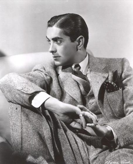 Tyrone Power was with his father when he suffered a fatal heart attack in