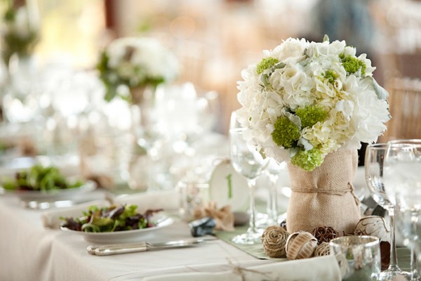 Hydrangea Wedding Centerpieces