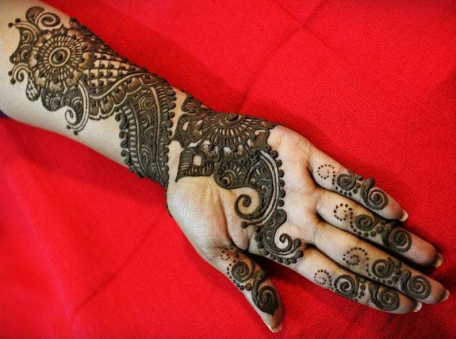 Eid Arabic Mehndi Designs for Hands 2015 Wallpapers Free Download