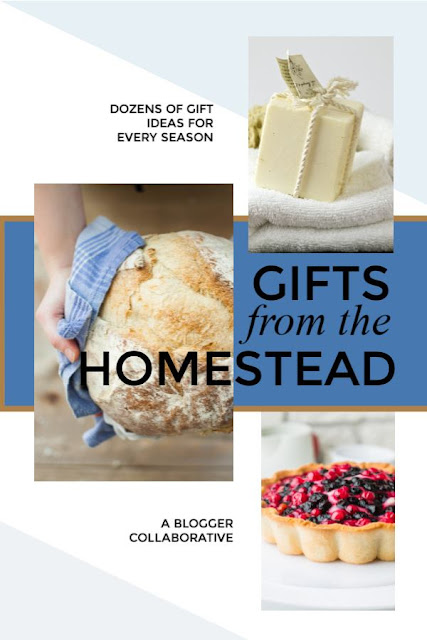 Gift ideas for every season abound in this collaboration of popular bloggers!  #holidays #homestead #crafts